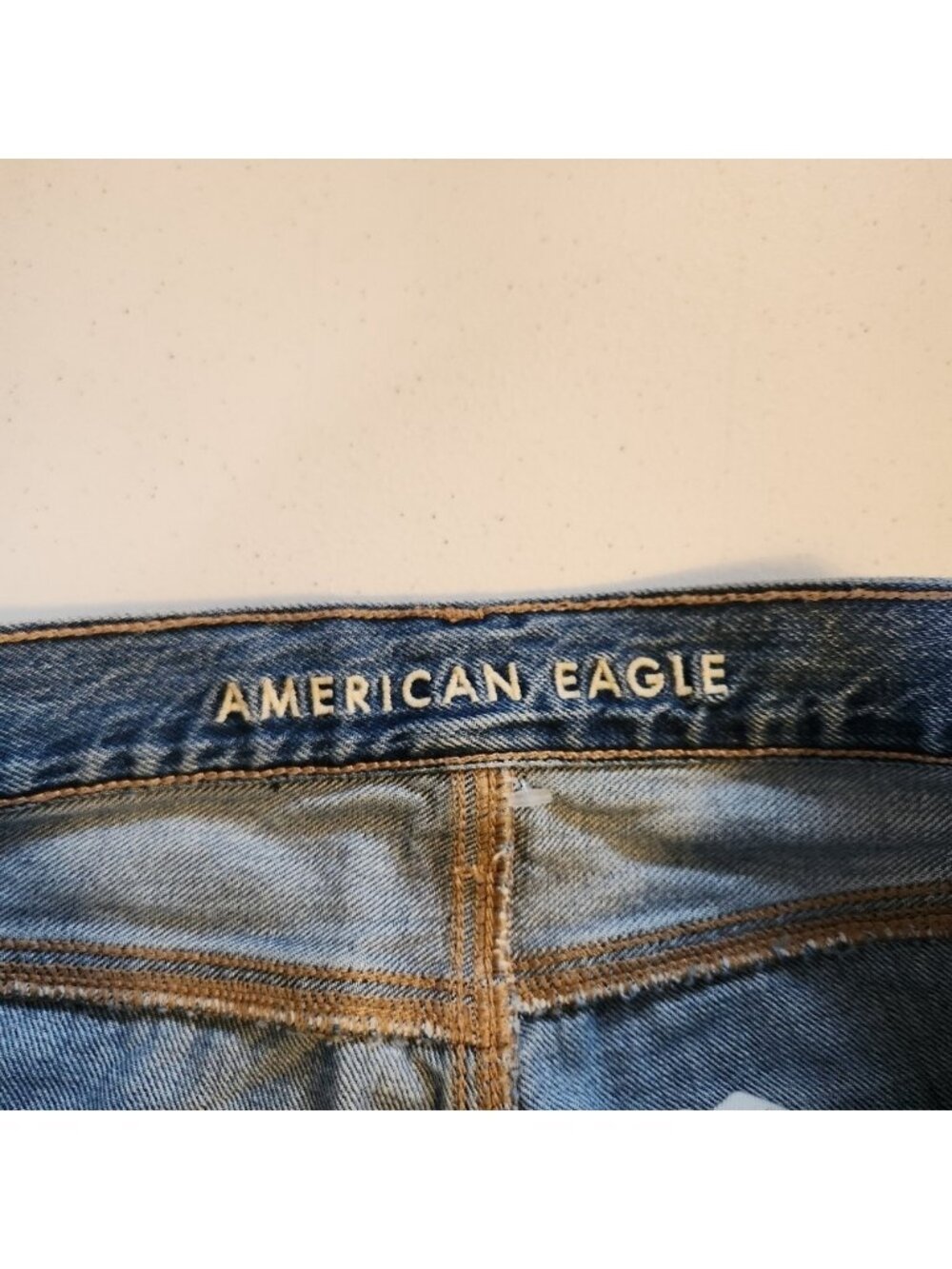 American Eagle AEO Mom Jeans Stretch Cotton High Waisted Rise 90s Size 4 Denim - Picture 7 of 12